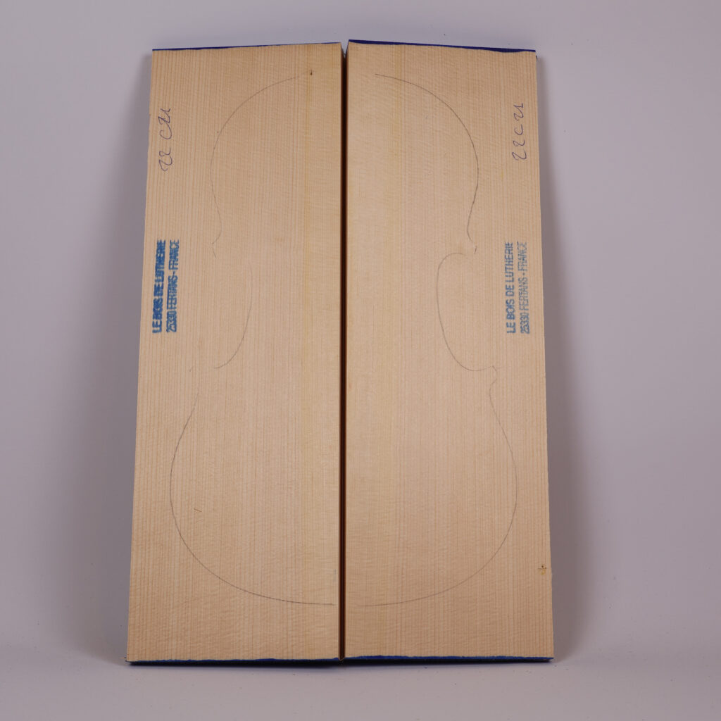 Table violon épicéa 1B 22C21